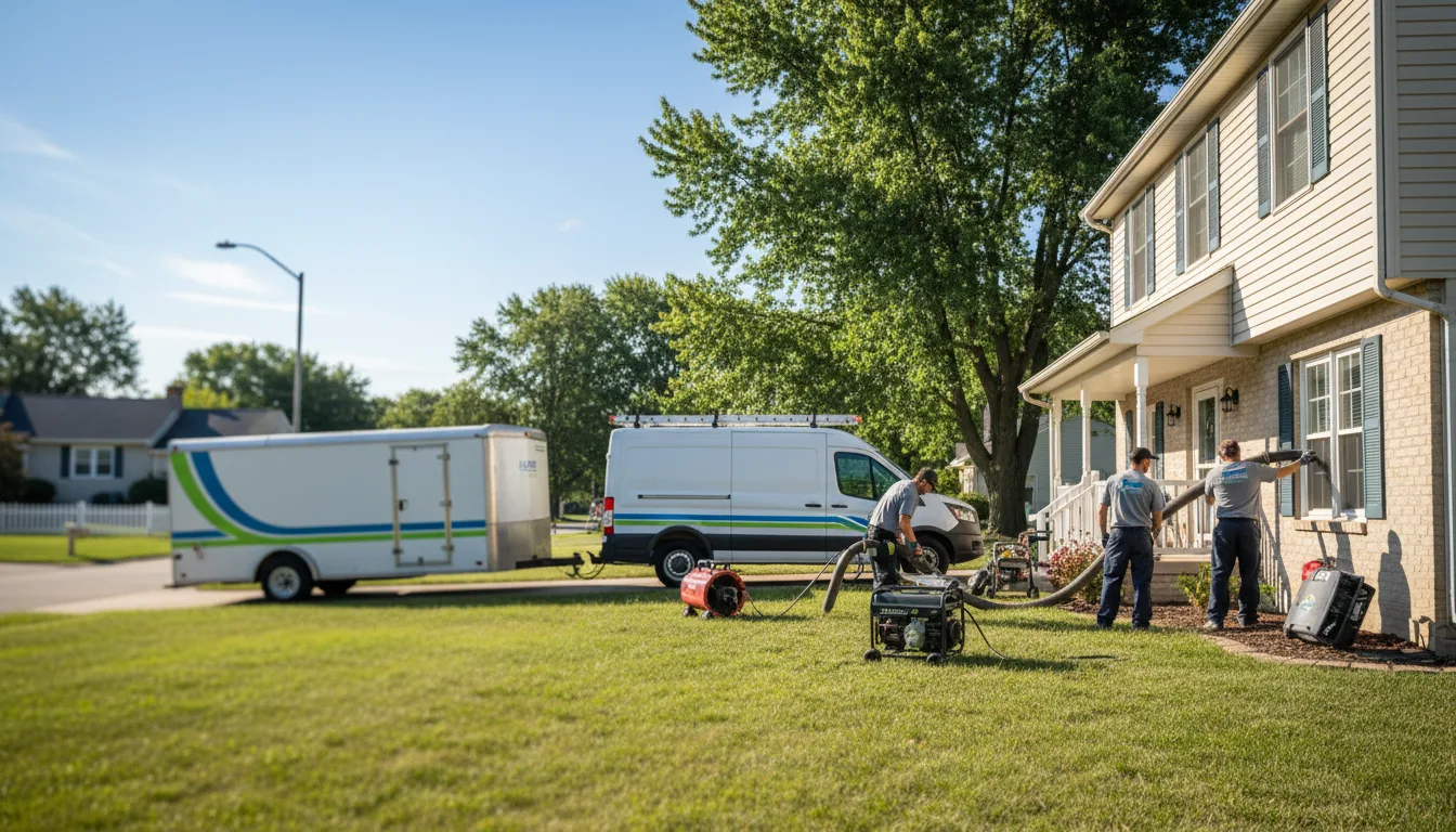 Flooded Basement Restoration And Cleanup With Repair in Melcher Dallas, IA near me